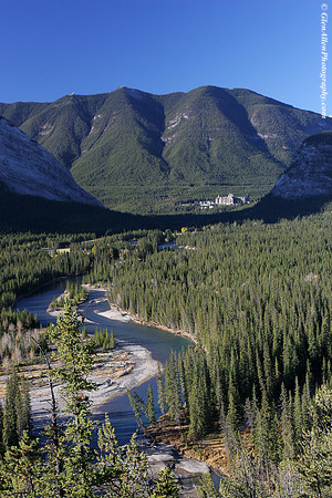Bow River & Banff Springs Hotel