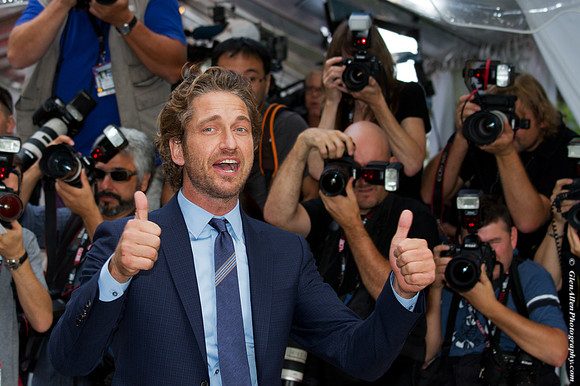Gerard Butler attending the red carpet gala premier for "Machine Gun Preacher" at the 2011 Toronto International Film Festival (TIFF)