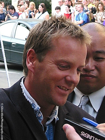 Kiefer Sutherland attending the red carpet gala premier for "Phone Booth" at the 2002 Toronto International Film Festival