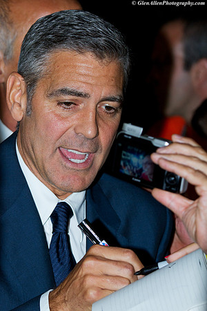 George Clooney attending the red carpet gala premier for "The Ides of March" at the 2011 Toronto International Film Festival (TIFF)