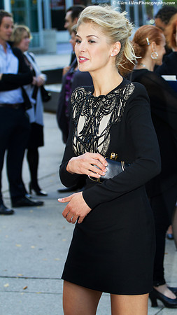 Rosamund Pike attending the red carpet gala premier for "Barney's Version" at the 2010 Toronto International Film Festival (TIFF)
