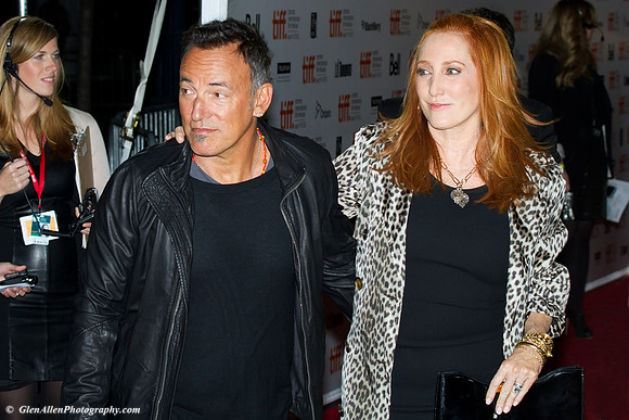 Bruce Springsteen and wife Patti Scialfa attending the red carpet gala premier for "The Promise: The Making Of Darkness On The Edge Of Town" at the 2010 Toronto International Film Festival (TIFF)