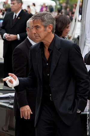 George Clooney attending the premier for "The Men Who Stare at Goats" at the 2009 Toronto International Film Festival