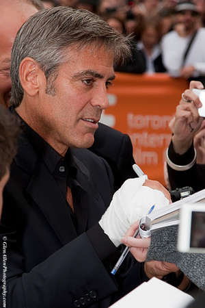 George Clooney attending the premier for "The Men Who Stare at Goats" at the 2009 Toronto International Film Festival
