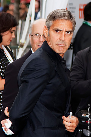 George Clooney attending the premier for "The Men Who Stare at Goats" at the 2009 Toronto International Film Festival