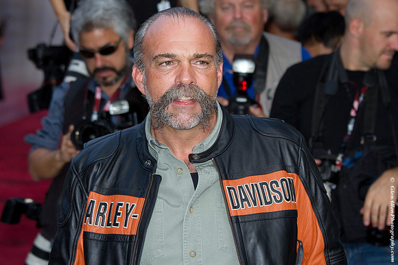 The real machine gun preacher Sam Childers attending the red carpet gala premier for "Machine Gun Preacher" at the 2011 Toronto International Film Festival (TIFF)