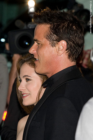 Caroline Dhavernas & Paul Gross attending the red carpet gala premier for "Passchendaele" at the 2008 Toronto International Film Festival