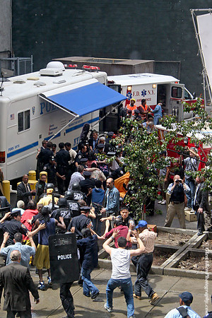 Action on the set